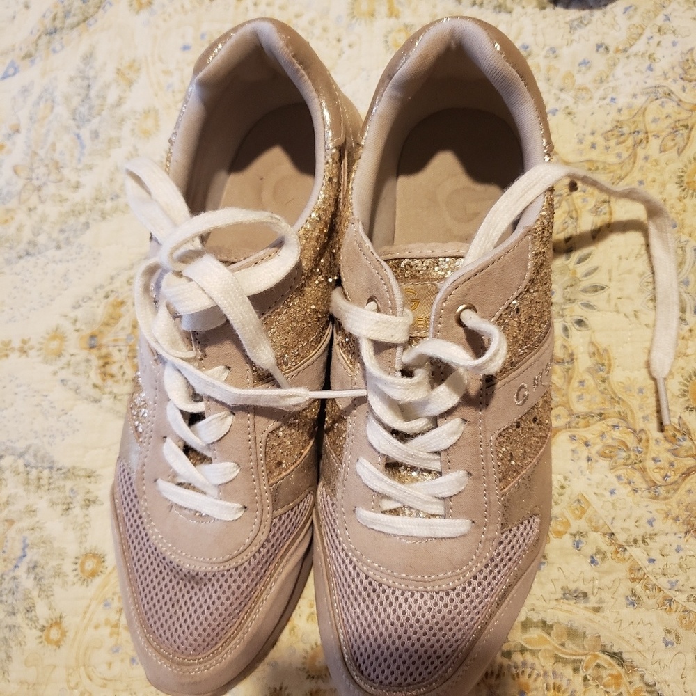 Gold Sneaker. G By Guess